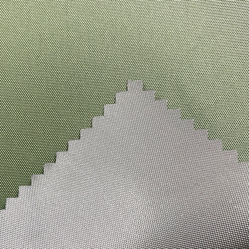 Tissu de tente en polyester à revêtement noir Fabric